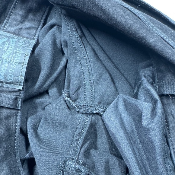 Levi’s Women’s 726 High Rise Black Cotton Blend Retro Flare Jeans Size 33 - Picture 13 of 16